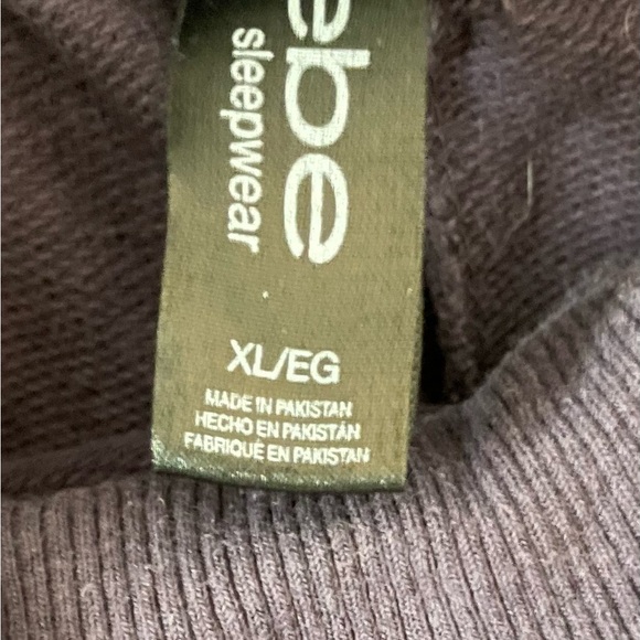 Cozy Bebe Purple Sweatpants with Elastic Waistband - Picture 4 of 4